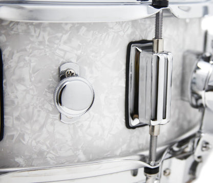 Rogers 14" x 5" Dyna-Sonic Beavertail Lugs Snare Drum - White Marine Pearl