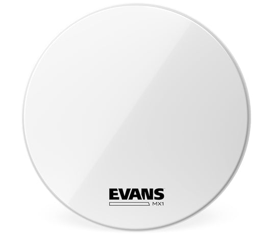 Evans MX1 30" White Marching Bass Drum Head