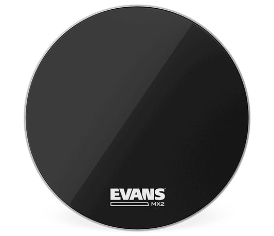 Evans MX2 32" Black Marching Bass Drum Head