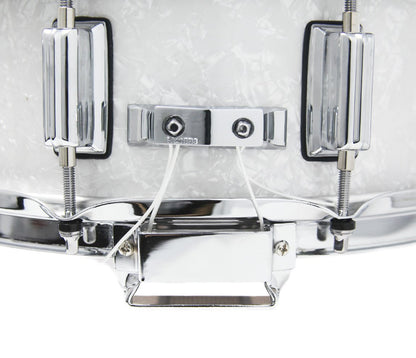 Rogers 14" x 5" Dyna-Sonic Beavertail Lugs Snare Drum - White Marine Pearl