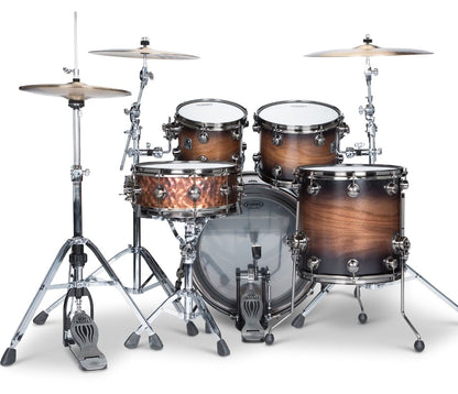 Natal 'The Originals' Walnut Traditional Jazz 18" Shell Pack in Vintage Burst w/ Brushed Nickel Hardware, Natal, Vintage Burst, 18/12/14