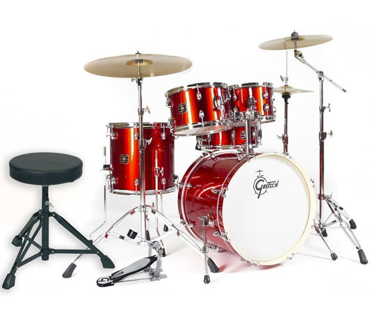 Gretsch Energy 20" 5-Piece Drum Kit (inc. Hardware & 3 Cymbals)