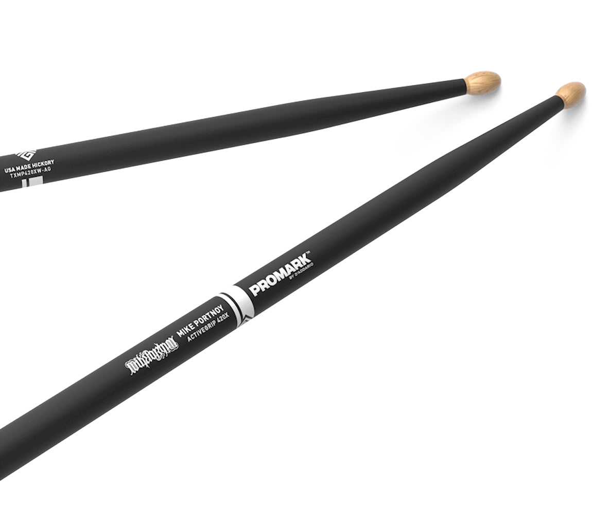 Promark Mike Portnoy ActiveGrip White Hickory Drumsticks