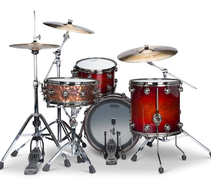 Natal 'The Originals' Walnut Fusion 20" 4-Piece Shell Pack in Sunburst Fade w/ Brushed Nickel Hardware, Natal, Acoustic Drum Kits, Fusion, 20", Sunburst Fade