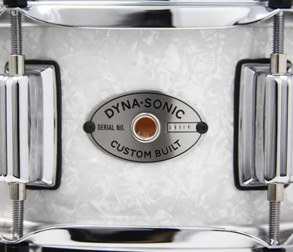 Rogers 14" x 5" Dyna-Sonic Beavertail Lugs Snare Drum - White Marine Pearl