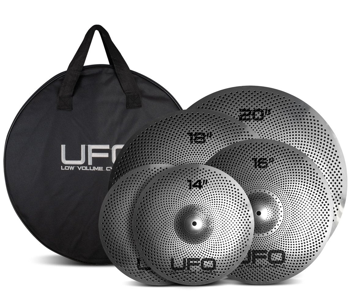 UFO Cymbal Set XL, Pr 14", 16", 18", 20" & Bag Cymbal Set, Vendor: UFO, Type: General, allproducts, hero, 14", 16", 18", 20"
