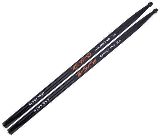 Techra Carbon Pro Super Grip 5A Drumsticks, Vendor: Techra, Type: Drumsticks, allproducts, Hero