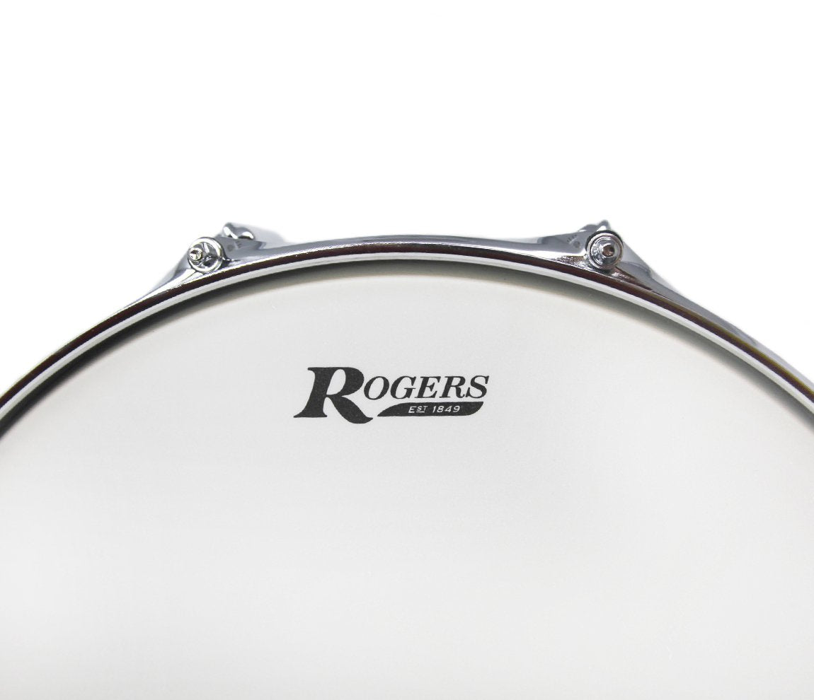 Rogers 14" x 5" Dyna-Sonic Beavertail Lugs Snare Drum - White Marine Pearl
