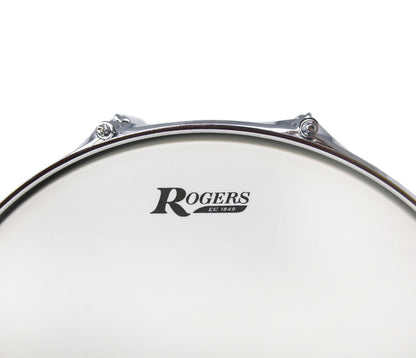 Rogers 14" x 5" Dyna-Sonic Beavertail Lugs Snare Drum - White Marine Pearl