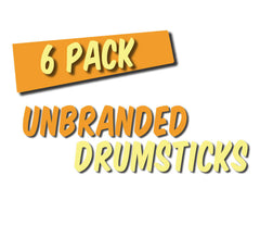 The '6 Pair Pack' Lucky Dip Budget Drumsticks - No Logo