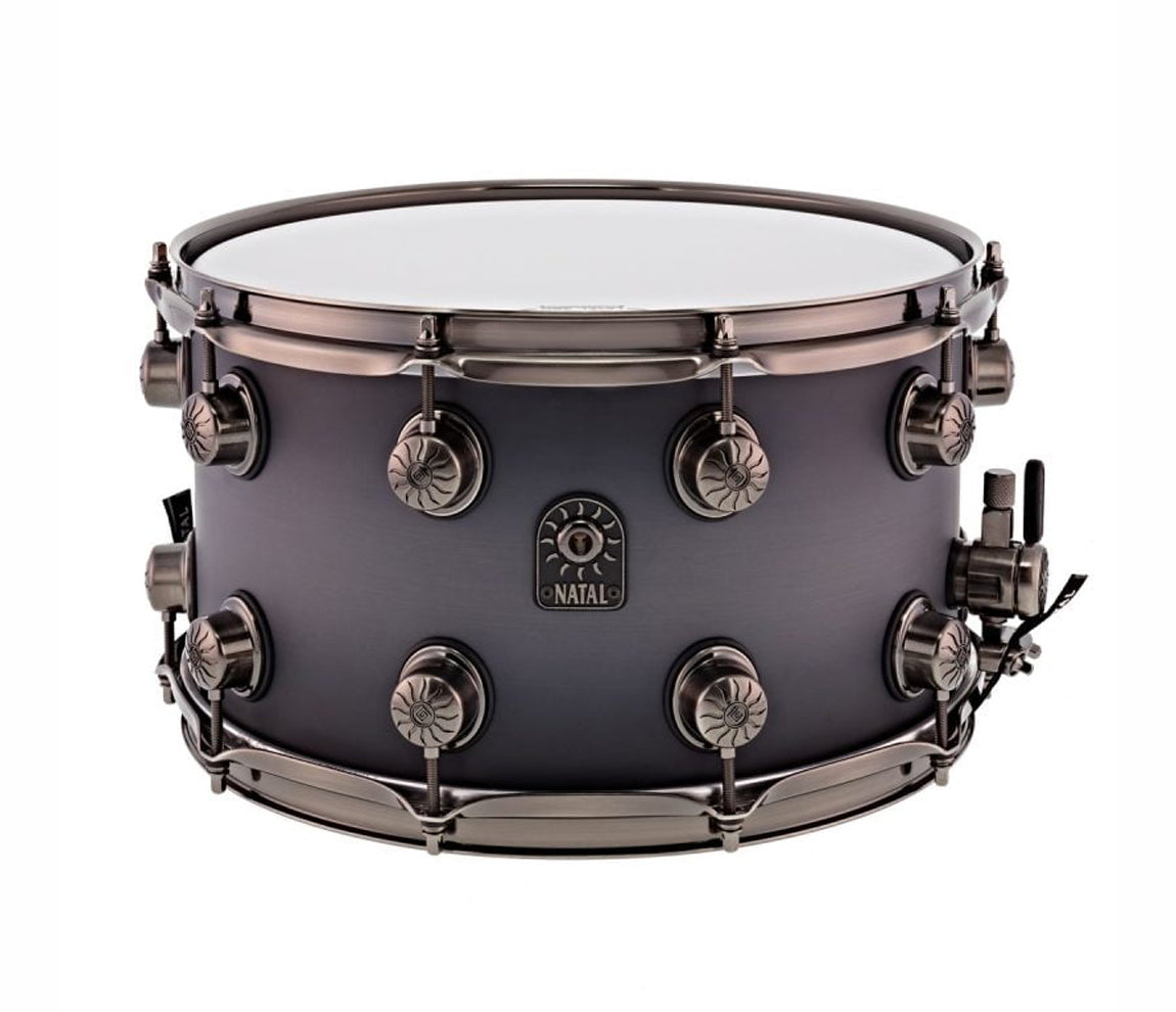 Natal Originals Walnut Maple 13" x 6.5" Snare in Pewter Grain, Natal, Snare Drums, 13" x 6.5", Pewter Grain