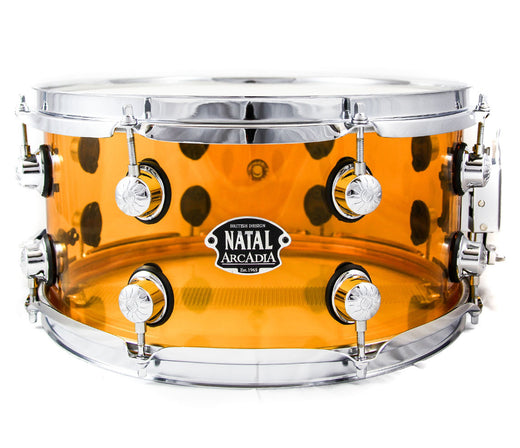 Natal snare drums, Orange, Natal Acrylic, snares, John Bonham,
