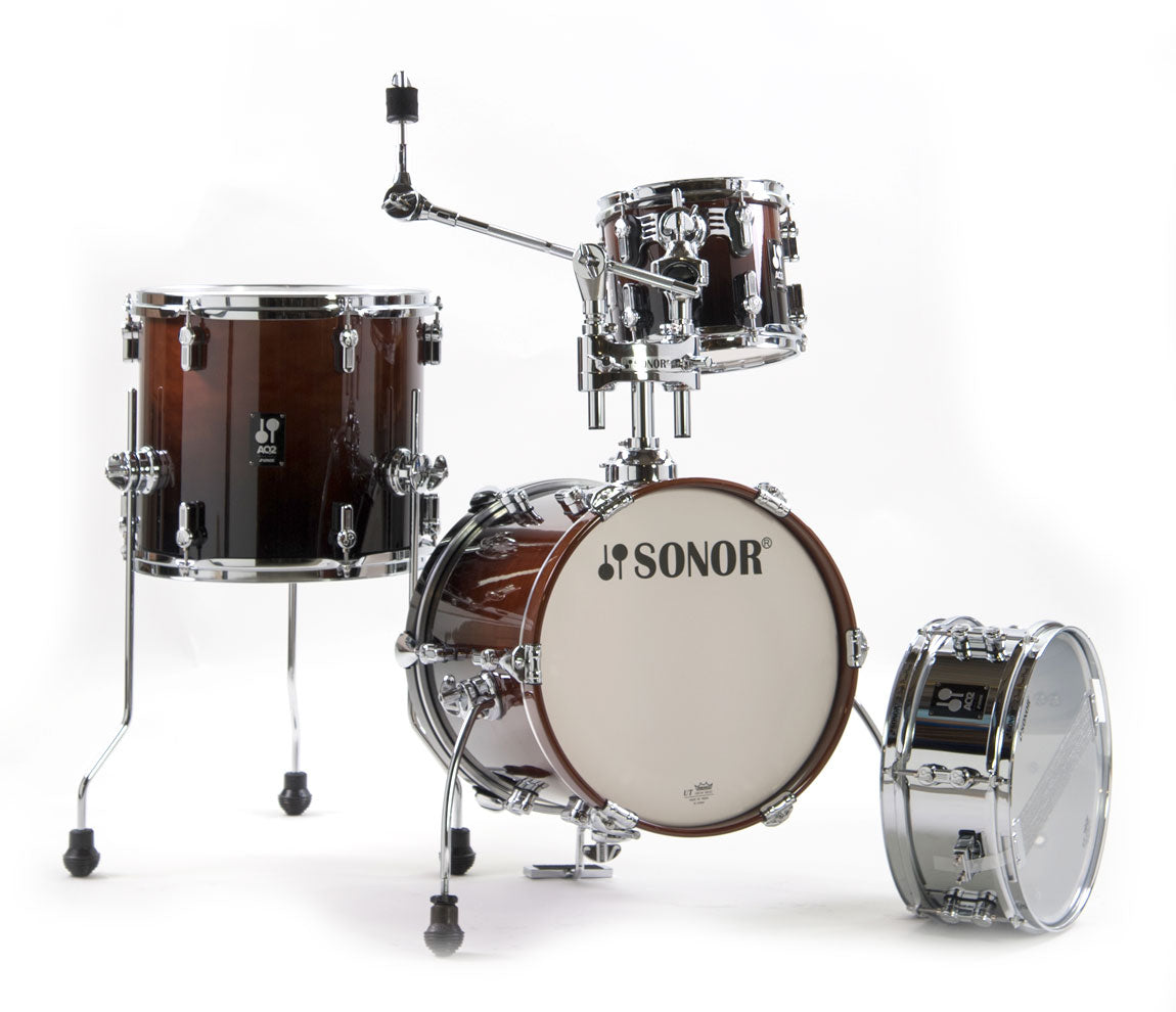 Sonor AQ2 Martini Set 4-Piece 14" Shell Pack in Brown Fade, Sonor Drums, Sonor, Acoustic Drum Kits, Maple, Brown Fade, Drum Lounge, 4-Piece Shell Pack, AQ2, 
