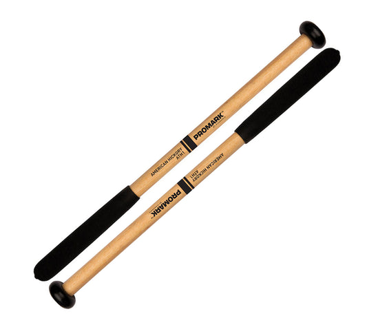 Promark Hickory Shaft Nylon Cookie Head Tenor Mallets, Promark, Drumsticks & Mallets, Mallets, Hickory, 18" x 2", Accessories