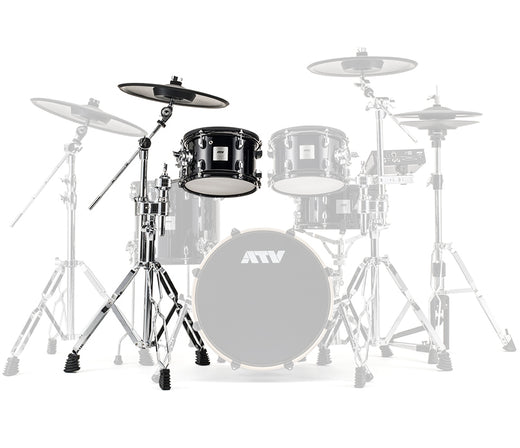 ATV aDrums Artist Expanded Pack, ATV, Electronic Packs, Solid Black Lacquer, Chrome, 10