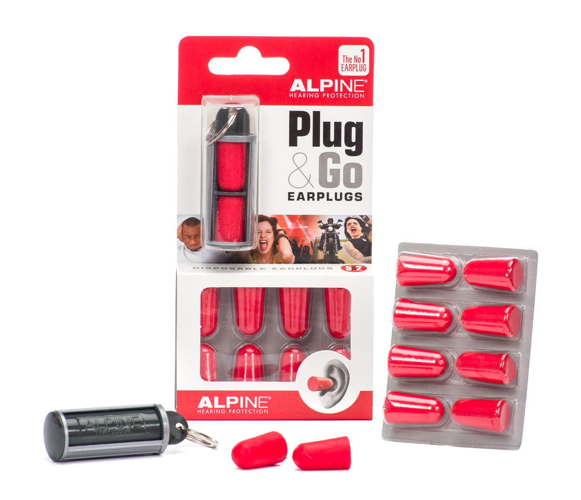 Alpine Plug & Go Foam Ear Plugs (5 Pairs), Alpine, Ear Protection, Blister Pack
