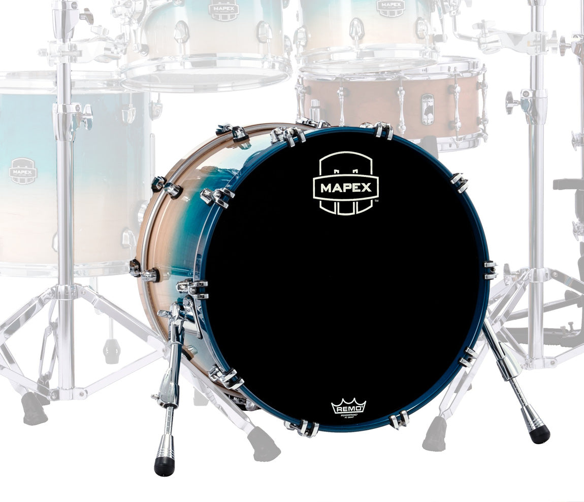 Mapex Saturn Classic 20" x 16" Bass Drum W/ Bd Mount In Aqua Fade