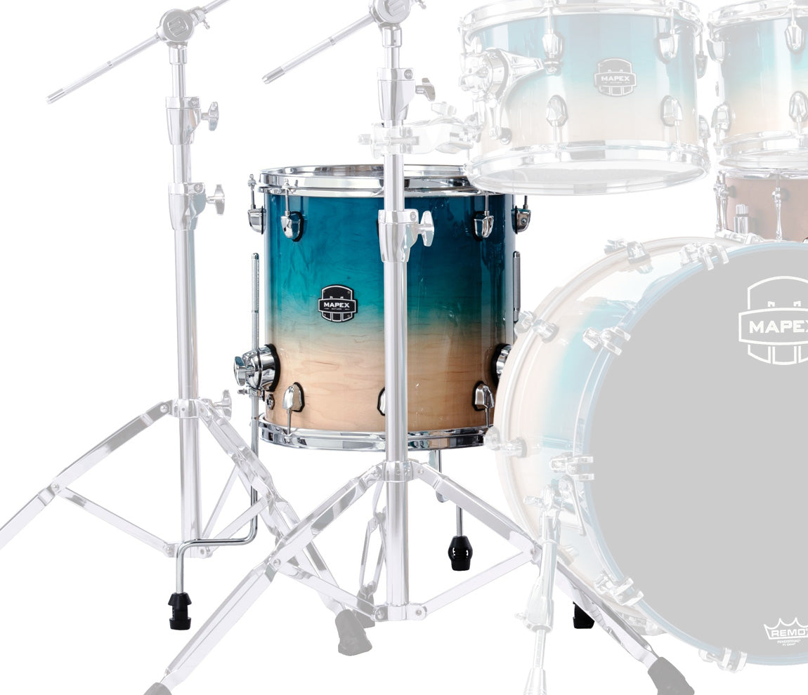 Mapex Saturn Classic 16" x 14" Floor Tom In Aqua Fade