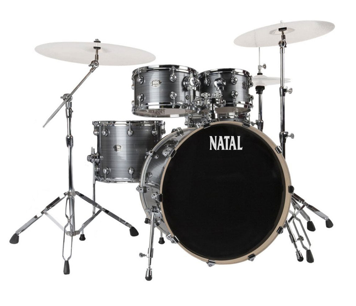 Natal Arcadia US Fusion 22" 5-Piece Shell Pack, Natal, Natal Drums, Drum Lounge, Acoustic Drum Kits, US Fusion, Arcadia, Natal Arcadia, Grey Strata