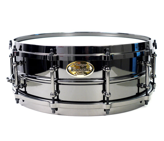 WorldMax 14" x 5" Black Brass Snare Drum with Black Hardware