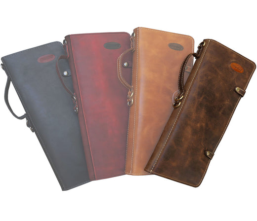 AHEAD brown HANDMADE LEATHER STICK CASE w/DRUM KEY HOLDER, Ahead, Bags & Cases, Brown, Leather