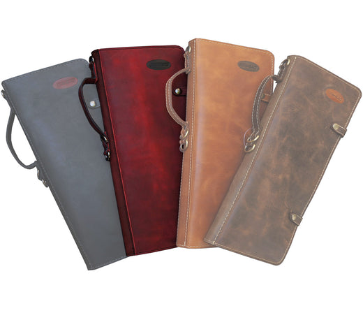 AHEAD burgundy HANDMADE LEATHER STICK CASE w/DRUM KEY HOLDER, Ahead, Bags & Cases, Burgundy, Leather