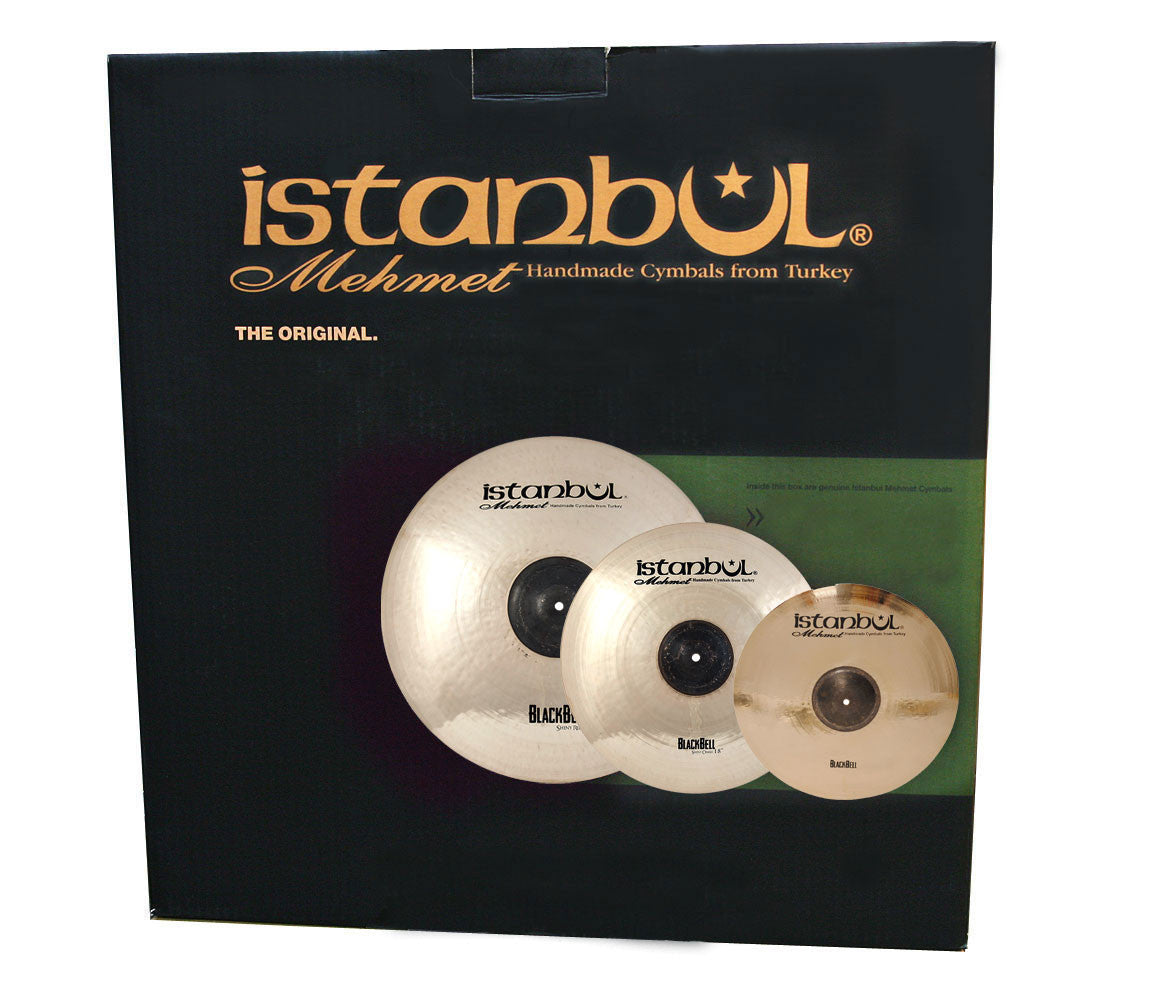Istanbul Mehmet, BlackBell Brilliant Box Set, BlackBell Brilliant Cymbal Set, Cymbal Sets, Cymbal, HH15 C18 R23, Hi-Hat 15", Crash 18", Ride 23", Cymbal Bag  