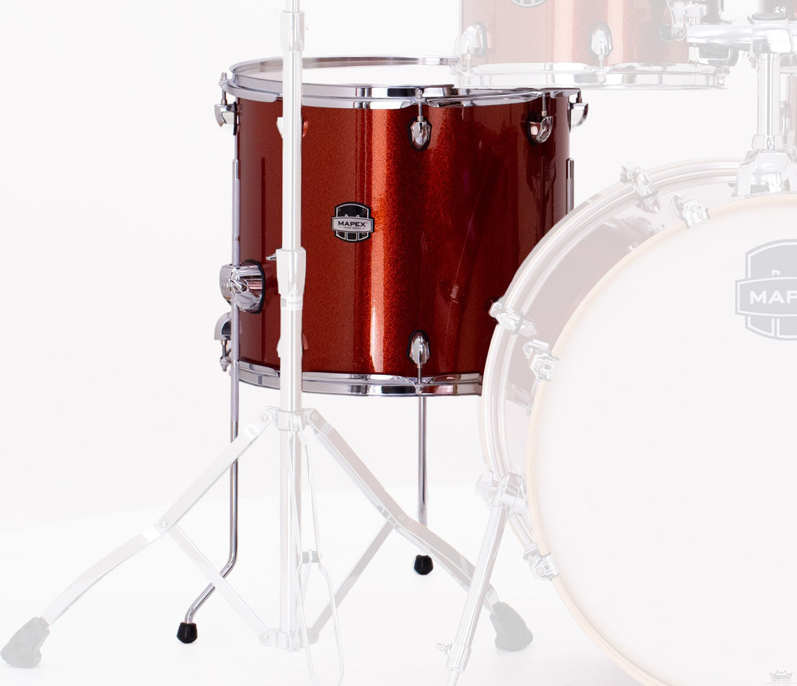 Mapex Mars Birch 18" x 16" Floor Tom In Blood Orange Sparkle