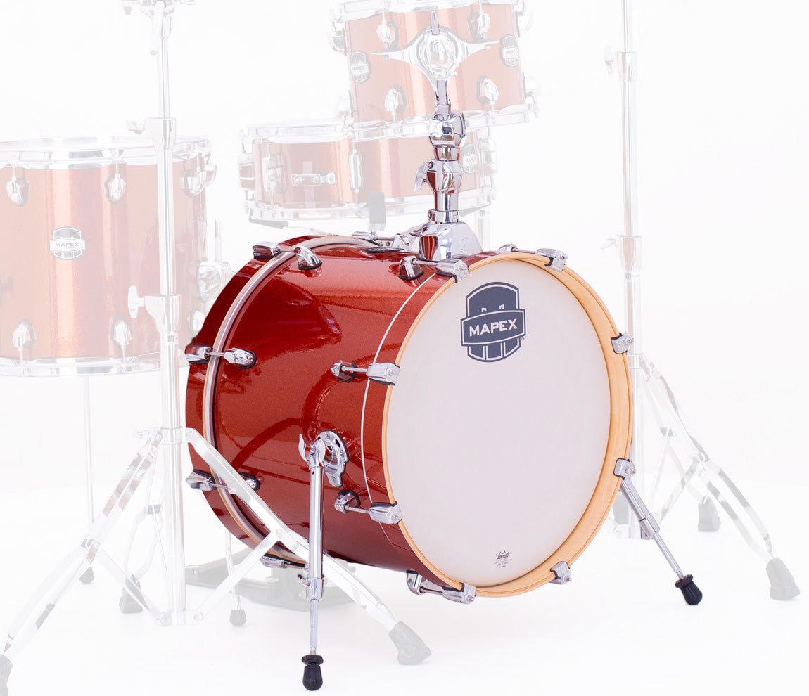 Mapex Mars Birch 18" x 14" Bass Drum In Blood Orange Sparkle