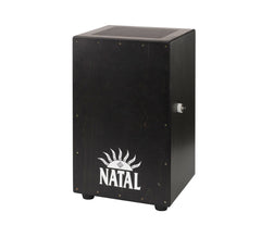 Black Cajon Black Panel - CJAN-L-SW-BB (White Logo)