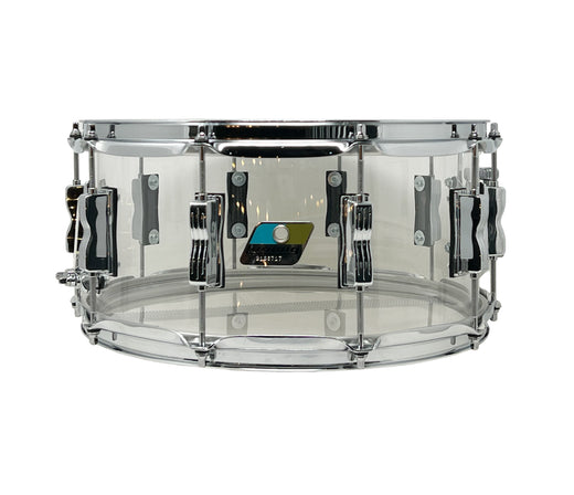 Ludwig USA Vistalite 14 x 6.5 Snare Drum In Clear Finish Drum Shop