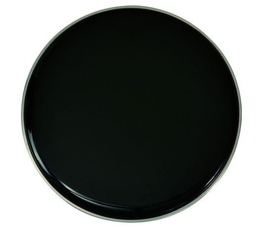 Custom Percussion 20" Black Resonant Bass Drum Head with Control Ring, Custom Percussion, Bass Drum Heads, Black, 20" E-Ring/Control Ring