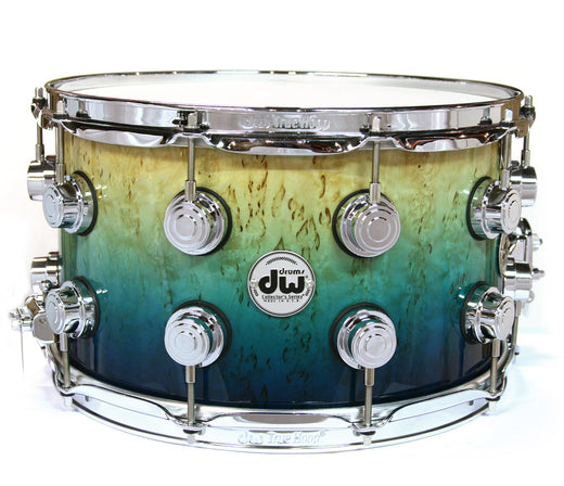 DW Exotic Kurillian Birch Regal to Royal to Natural Fade Snare Drum