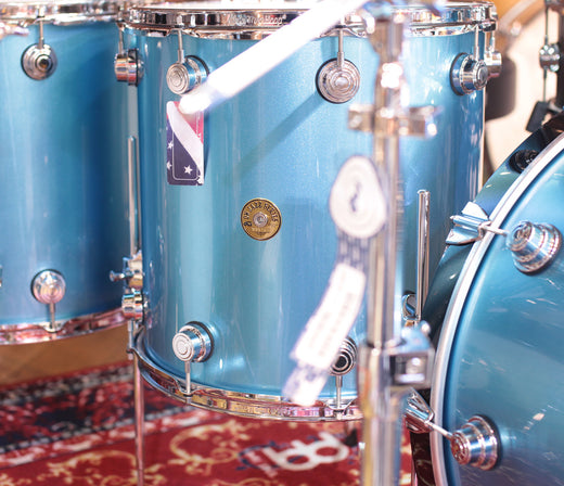 DW Jazz Series Dave Grohl 4 Piece Shell Pack in Laser Blue Lacquer