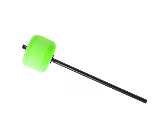 Danmar Colour Kick Felt Bass Drum Beater in Green with Black Shaft, Danmar, Beaters, Bass Drum Beater, Colour Kick