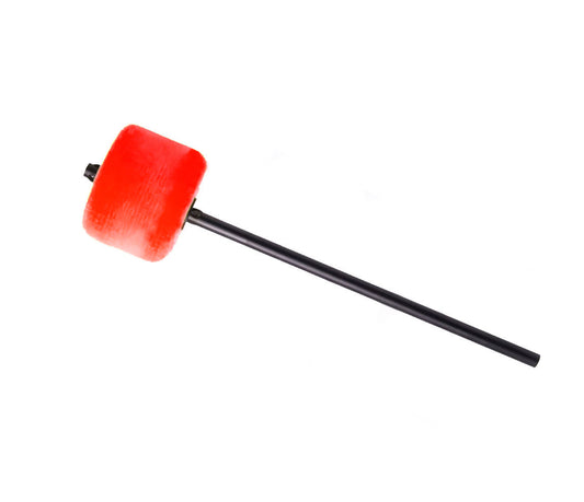 Danmar Colour Kick Felt Bass Drum Beater in Red with Black Shaft, Danmar, Colour Kick, Beaters, Bass Drum Beater