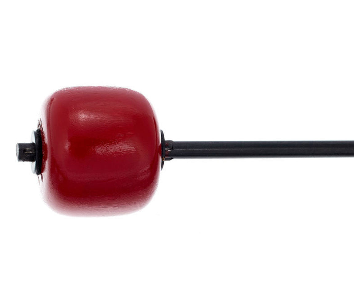 Danmar Bass Drum Beater in Red Hardwood With Black Shaft, Danmar, Beaters, Redwood Beater, Classic Beaters