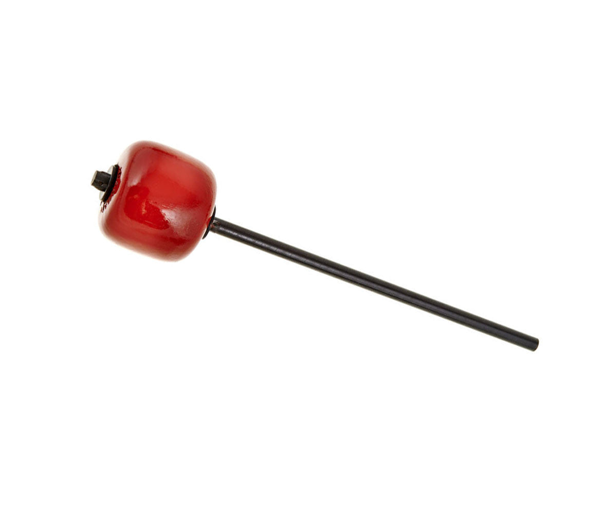 Danmar Bass Drum Beater in Red Hardwood With Black Shaft Drum Shop
