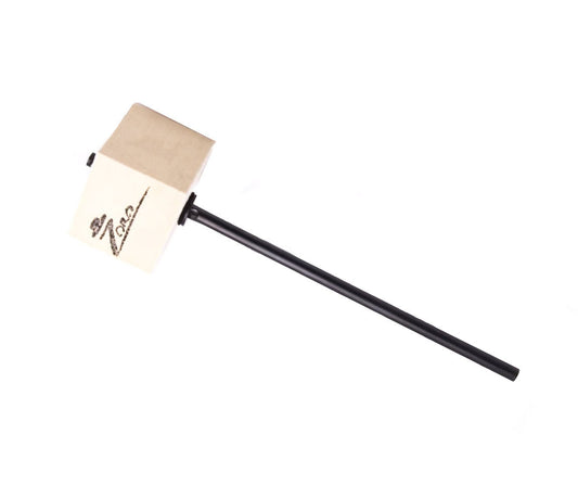 Danmar Zoro Signature Bass Drum Beater with White Felt Square Head & Black Shaft, Zoro Signature Beater, Danmar, Beaters, Bass Drum Beaters, Zoro