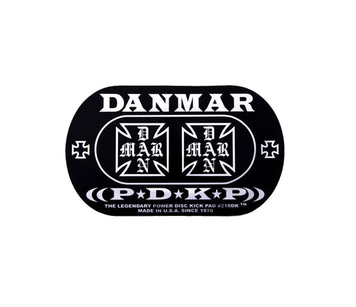 Danmar Double Bass Drum Impact Pad, Iron Cross Design, Danmar, Beater Pads