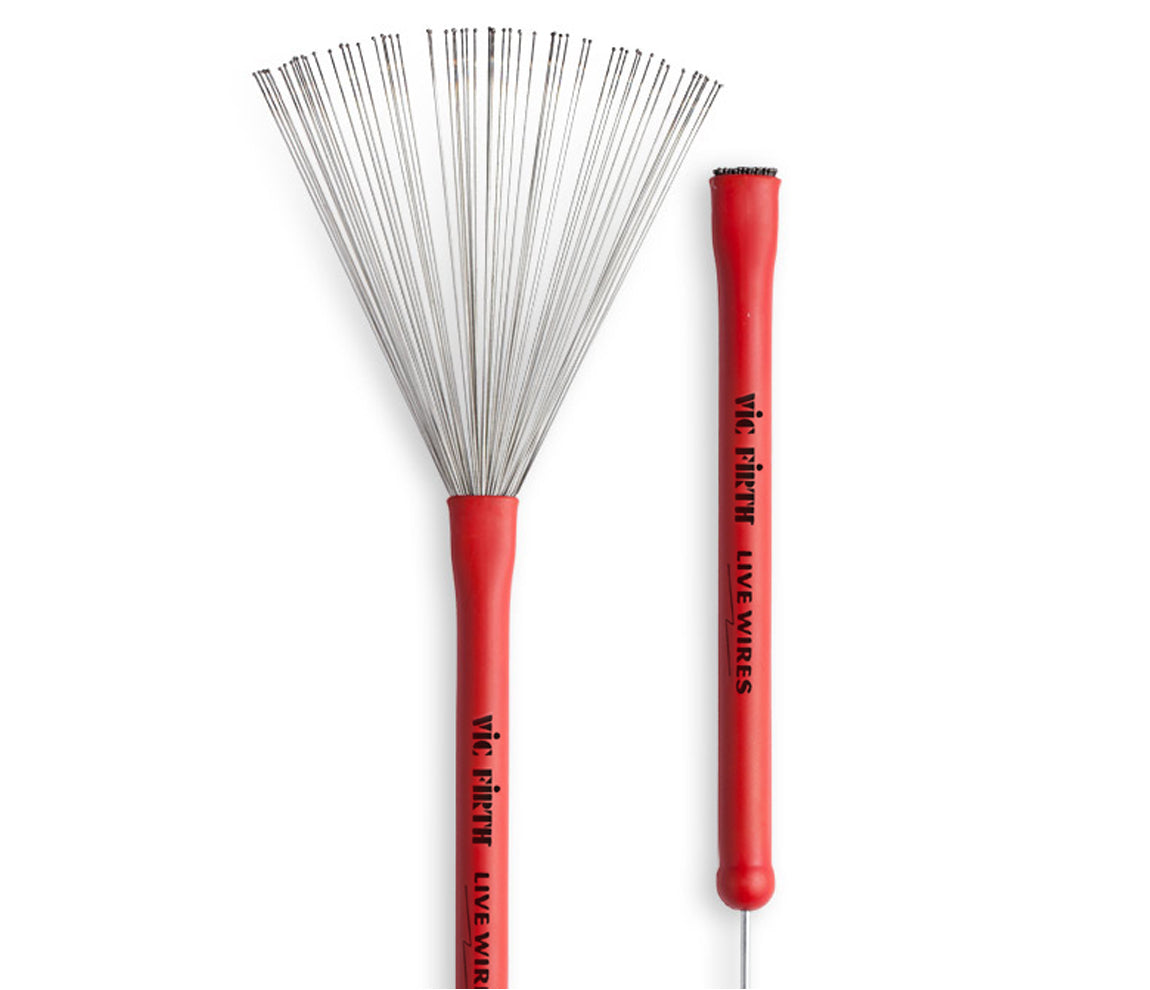 Vic Firth Live Wires Brush, Vic Firth, Red, Brushes