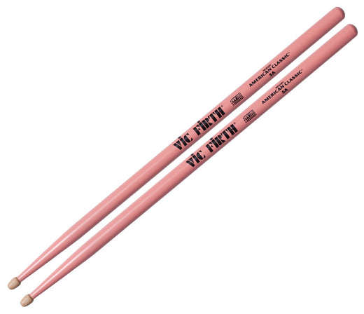 Vic Firth American Classic® 5A Drumsticks w/ PINK FINISH, Vic Firth, Drumsticks, Hickory, Pink