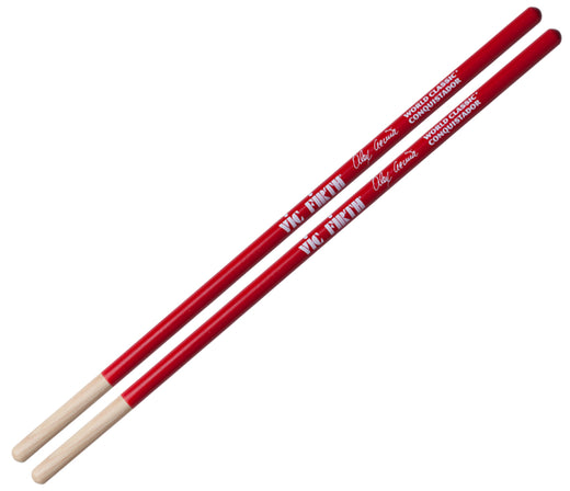 Vic Firth World Classic® -- Alex Acuña Conquistador (Red) Drumsticks, Vic Firth, Drumsticks, Hickory, Red