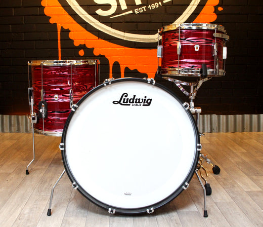 PRICE CRASH Pre-Loved Ludwig Club Date 3-Piece Shell Pack in Ruby Strata