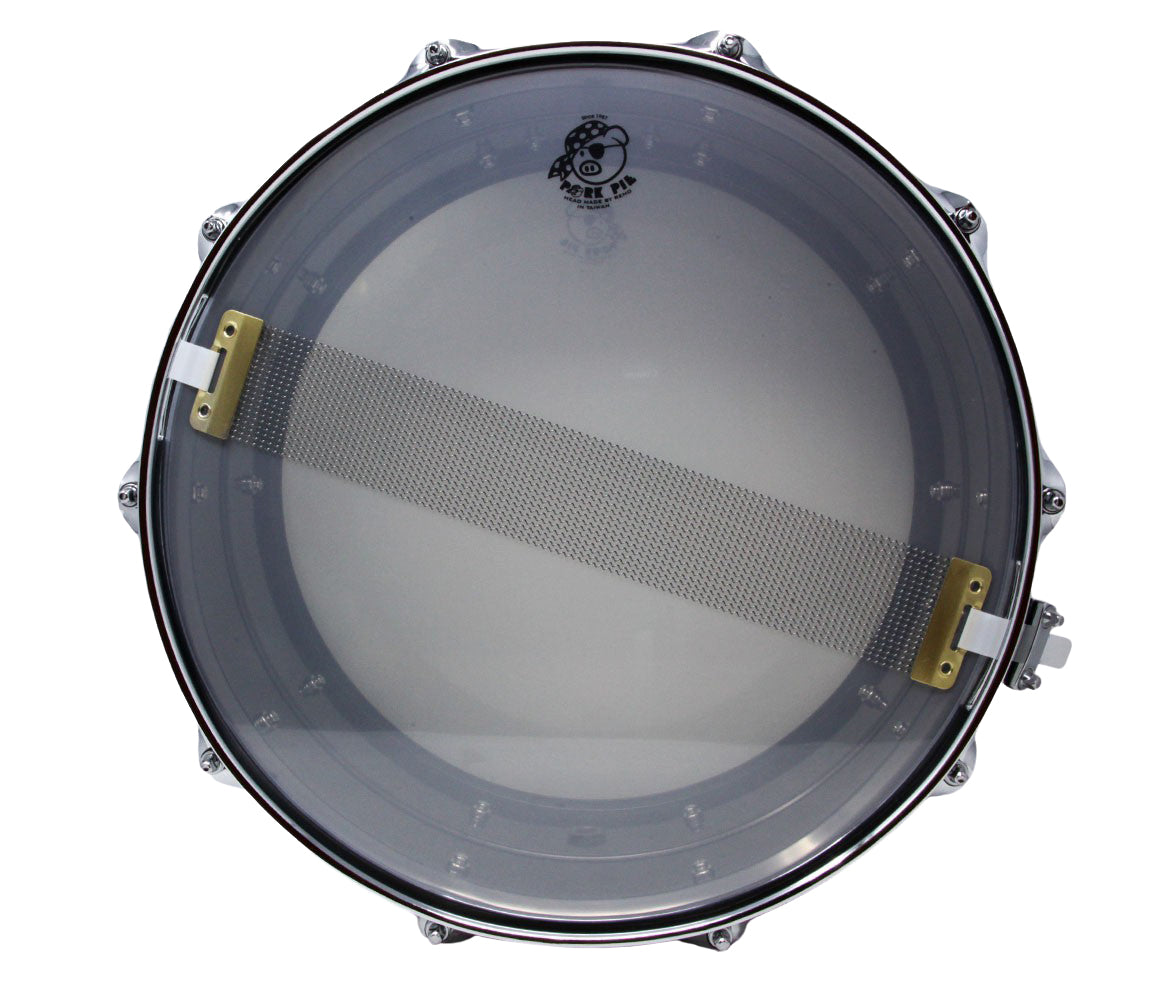 Pork Pie 14" x 6.5" Big Black Brass Snare drum