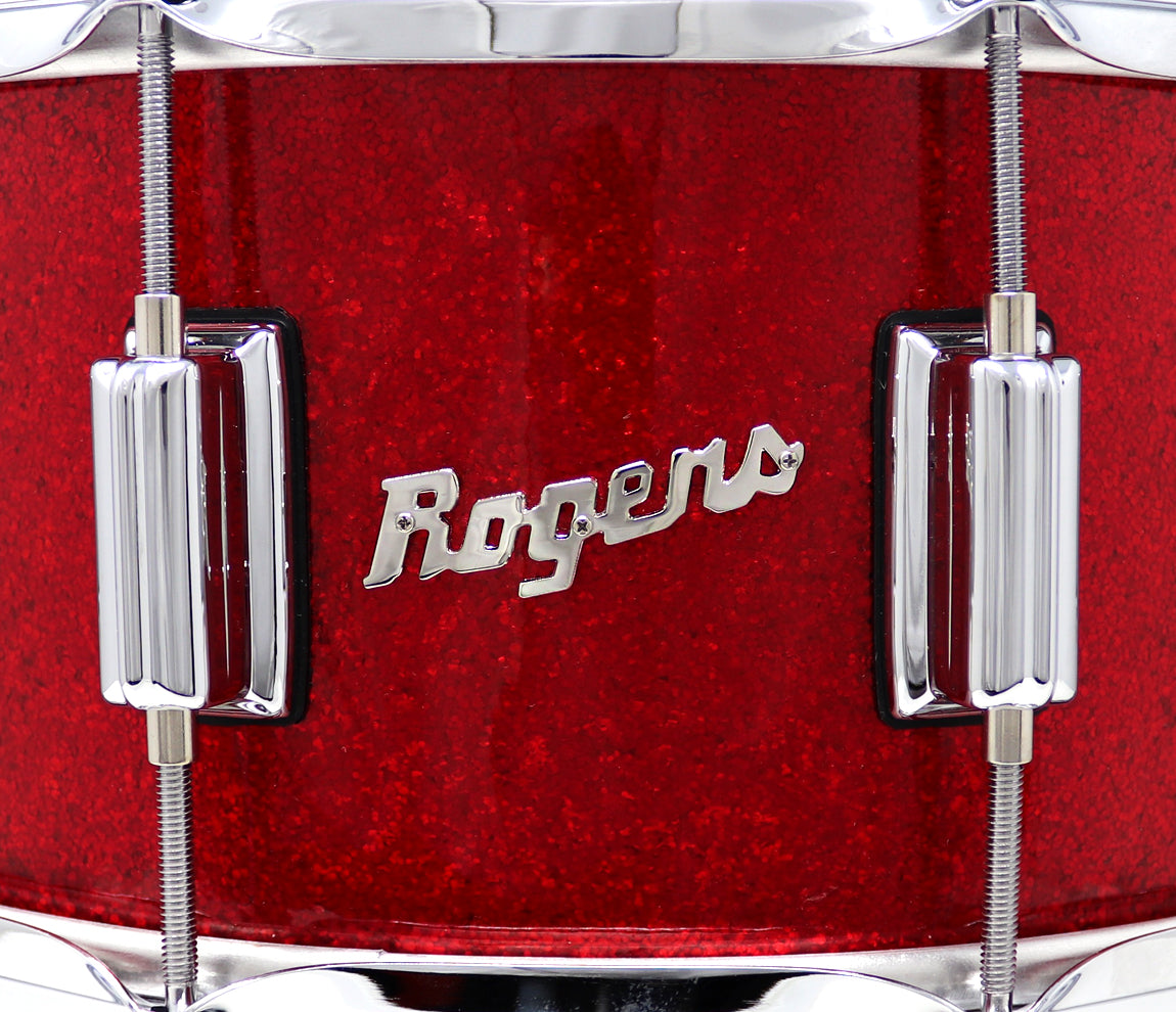 Rogers Dyna-Sonic Beavertail Lugs Red Sparkle 14