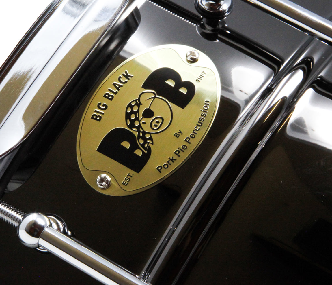 Pork Pie 14" x 6.5" Big Black Brass Snare drum