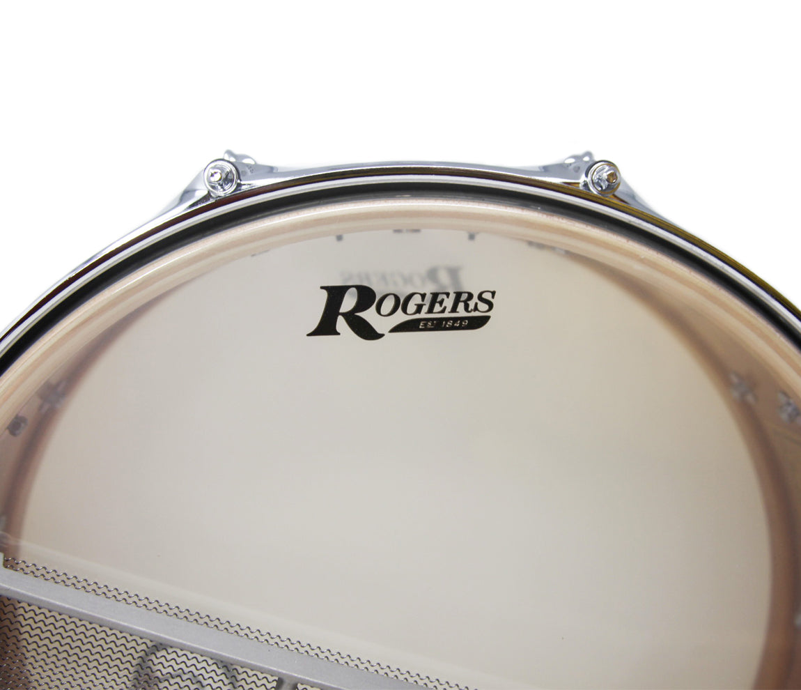 Rogers 14" x 5" Dyna-Sonic No. 36 Snare Drum - White Marine Pearl, Rogers, Snare Drums, White Marine Pearl, Model 36, Dyna-Sonic, Beavertail Lugs, 14" x 5"