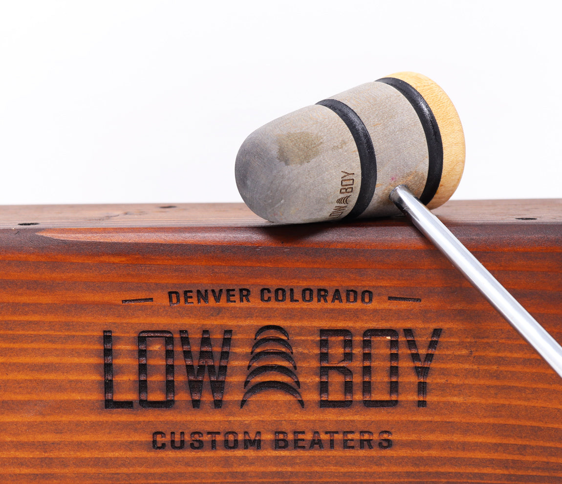 Low Boy Standard Beater - Silver/Silver/Natural with Black Stripes