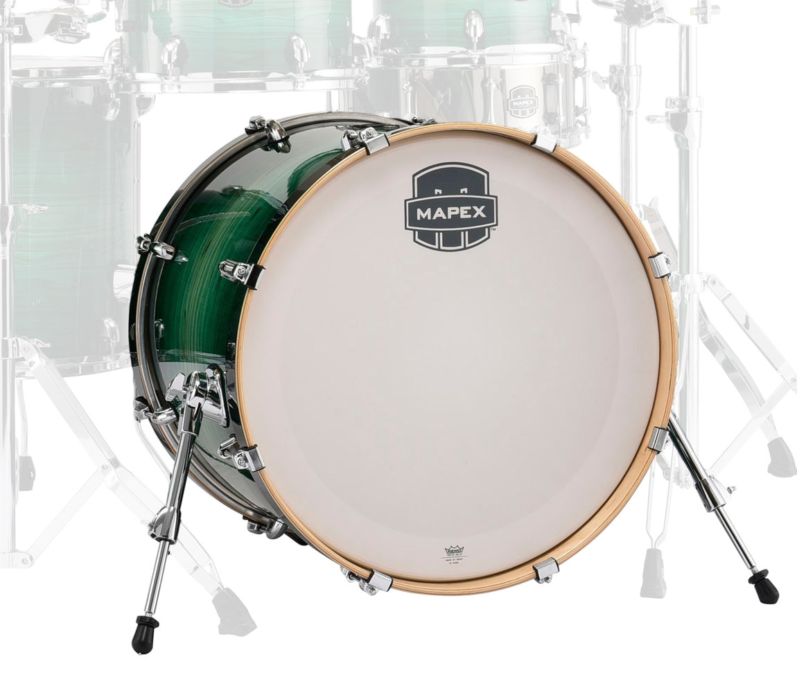 Mapex Armory 22" x 20" Bass Drum, No Bd Mount In Emerald Burst